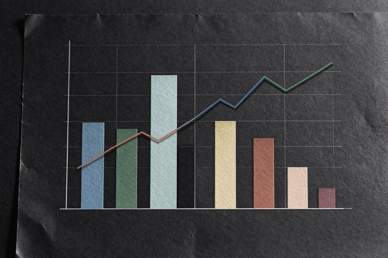 Infographic chart example rendered with clean lines and accurate layout